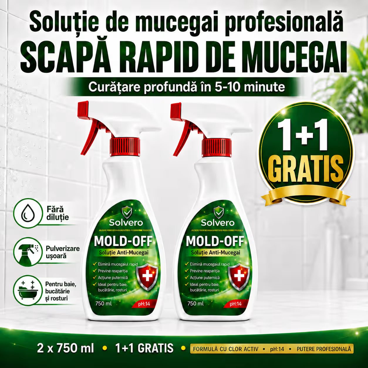 Solutie Antimucegai Spray 750 ml