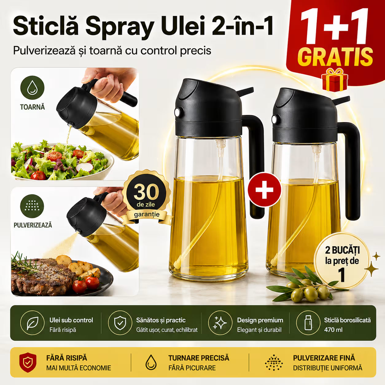 Sticla spray ulei