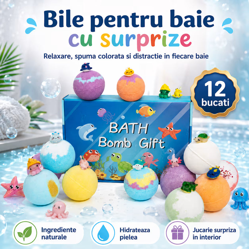 Set 12 Bile pentru baie