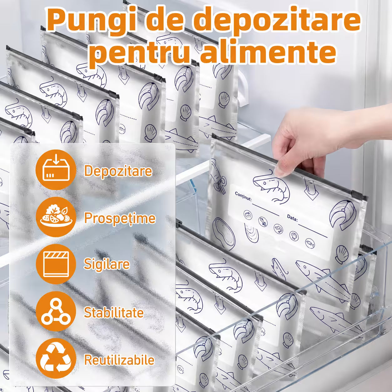 Set 30 pungi 10 mari  10 medii 10 mici