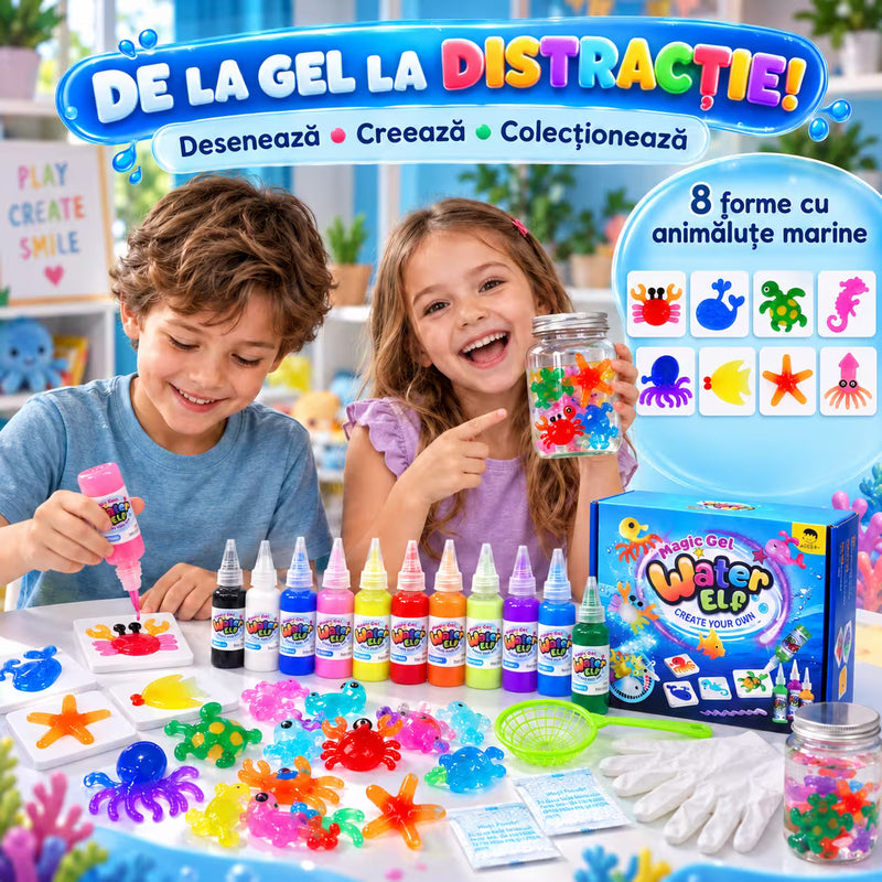 Magic Water Elf, set creativ cu gel magic