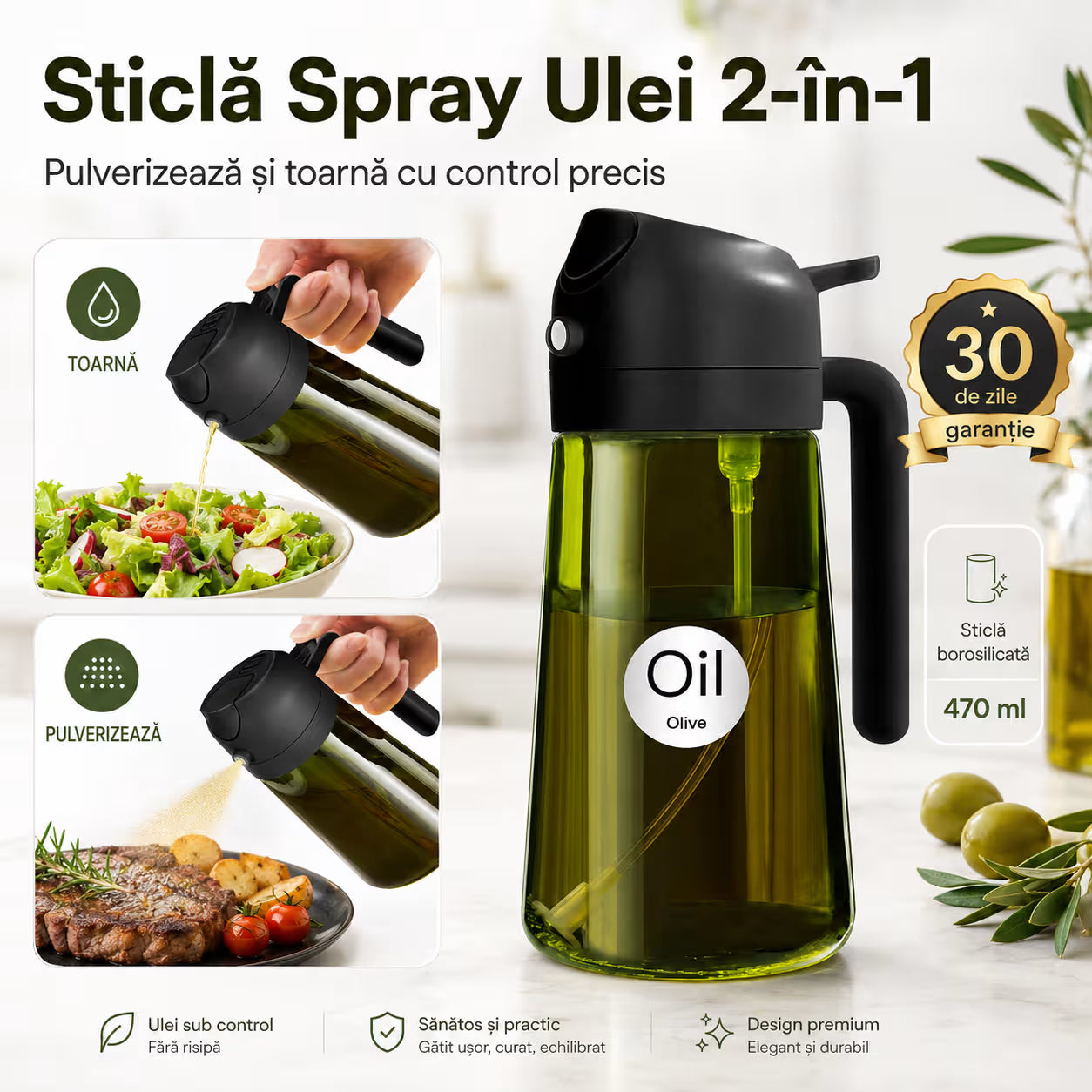 Sticla spray ulei
