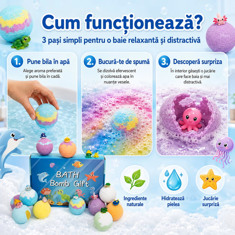Set 12 Bile pentru baie