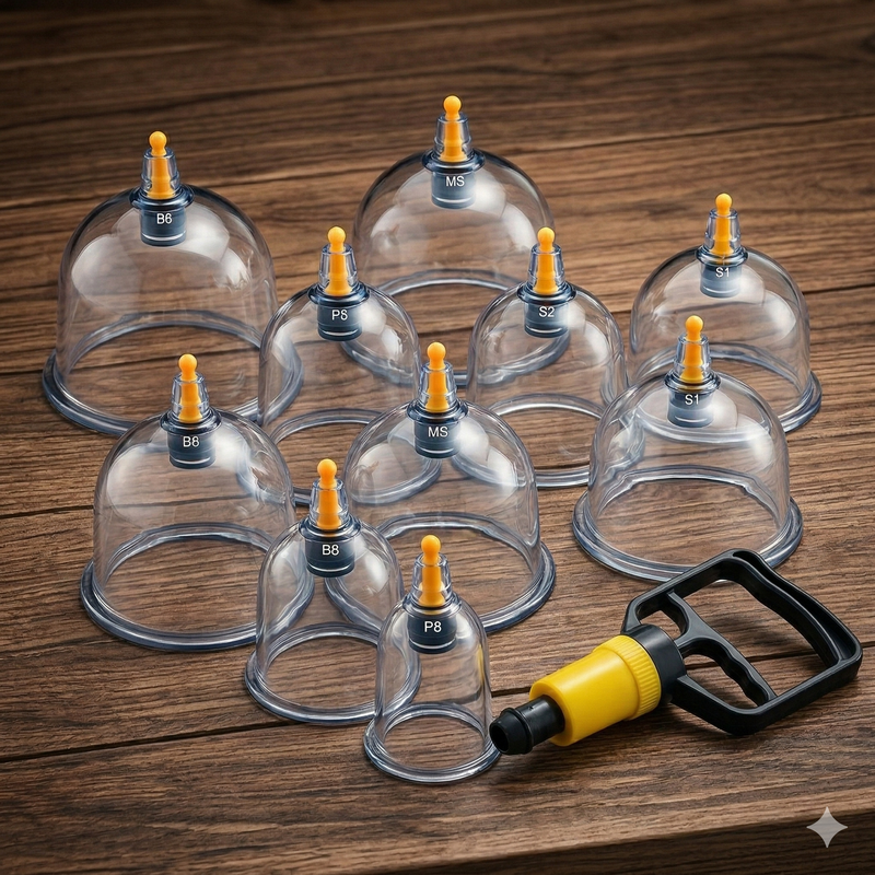 Set de 12 ventuze pentru masaj