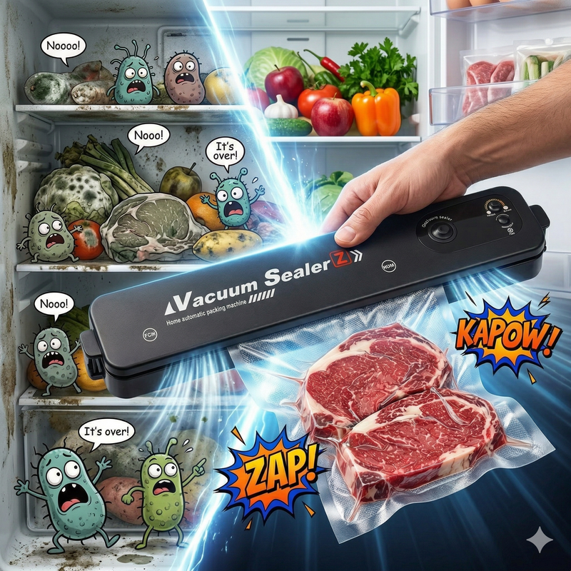 Aparat de vidat alimente automat – sigilare în 15 secunde